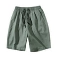 thumbnail image 4 of Aayomet Casual Shorts For Men Men's Casual Shorts Elastic Jogger Gym Active Pocket Shorts,Green 3XL, 4 of 5