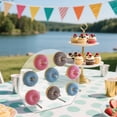thumbnail image 2 of Acrylic Donut Display Stand, Transparent Donut Holder for Wedding and Party, Includes Round and Square Designs, Long-Lasting and Easy to Assemble, Great for Desserts and Treats, 2 of 5