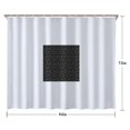 thumbnail image 5 of Black White Cat Moon Butterfly Pattern Shower Curtain 84"x72" ,Bathroom Decorative Shower Curtains Set with 12 Hooks,Modern Waterproof Washable Shower Curtain, 5 of 6