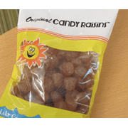 CANDY RAISINS Pack of Six 8 Ounce Bags Individually Wrapped