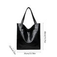 thumbnail image 3 of Gnmfd Vintage Oil Waxed Leather Handbag, Fashionable & Versatile Shoulder Bag, Large Capacity Tote Bag for Women, Stylish Work & Weekend Bag, Ideal for Daily Use, Travel & Shopping, 3 of 6