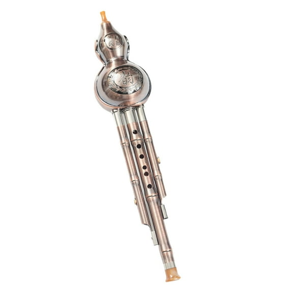 Hulusi Gourd Cucurbit Flute Huluis Chinese Handmade Hulusi Bamboo Pumpkin Flute Ethnic Musical Instrument  for Beginners Music Lovers