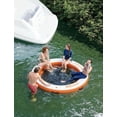 thumbnail image 1 of 8FT Inflatable Floating Water Hammock Island with Mesh Center, 800LBS Capacity Lake Pool Platform, 1 of 5