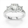 thumbnail image 2 of 3.40 Ct Solitaire Round Real Moissanite Engagement Rings for her Solid 950 Platinum, 2 of 6