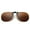 Brown, variant on tooloflife Sunglasses Clip Polarized Lenses UV Protection Unisex Adults European American Style Black Ash