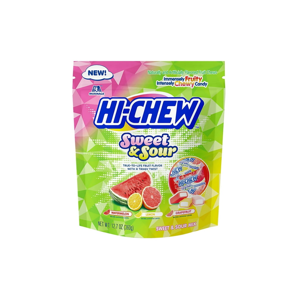 HICHEW Fruit Chew Sweet and Sour Citrus Mix, 12.7 oz, 4 Pack Walmart