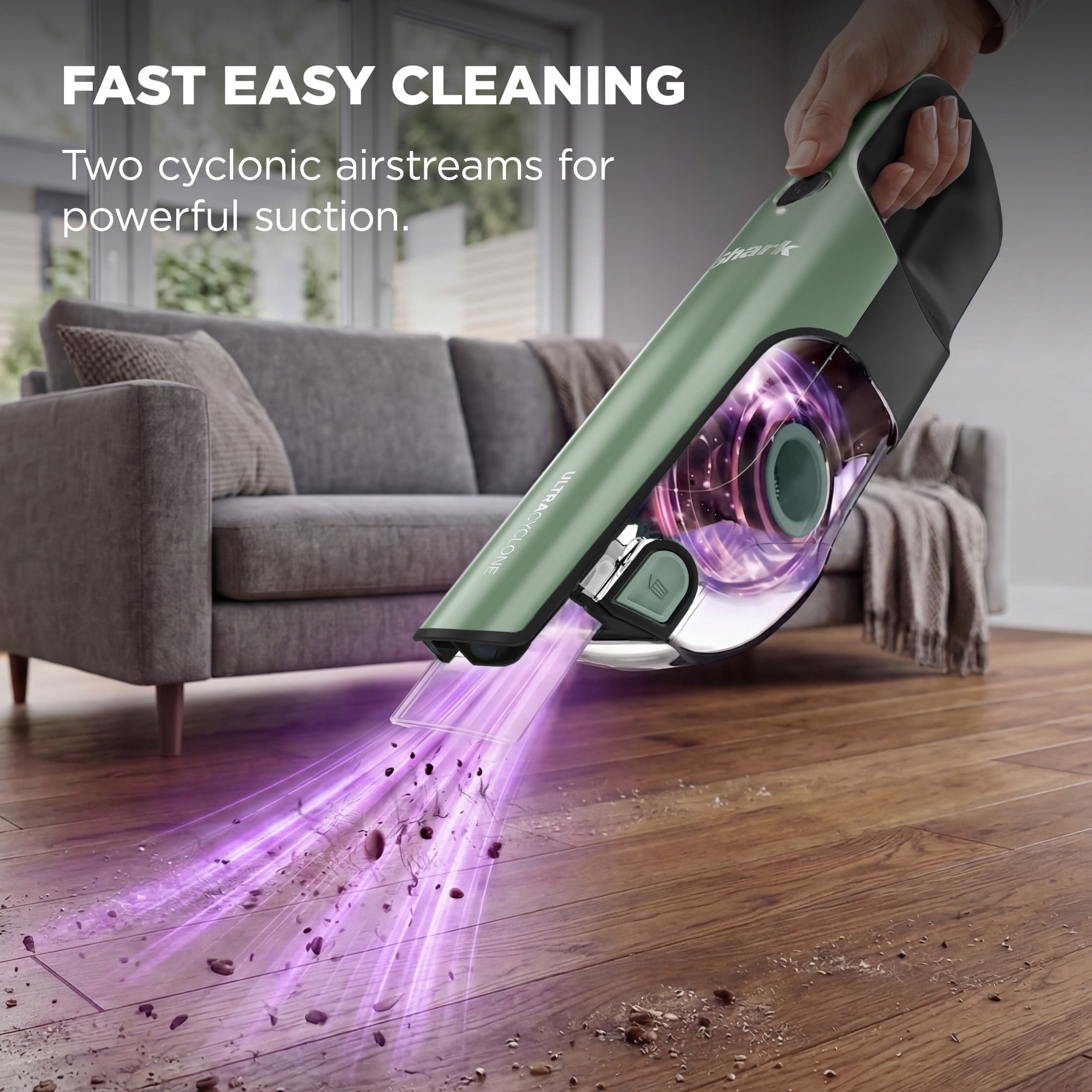 Shark UltraCyclone Handheld Vacuum, Above-Floor Cleaning, Dual Cyclonic Suction, XL Dust Cup, CH901