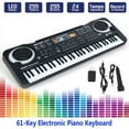 thumbnail image 1 of Bamboohart Clavier de Piano Électrique Numérique à 61 Touches, Clavier Portable Multifonction avec Microphone, 1 of 8
