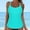 Mint Green, variant on Womens Swim Tops Lace Up Swimwear Tops Underwire Full Coverage Bikini Top Push Up Swim Crop Top Tie Back Bathing Suit Tops Fashion Clothes Black L