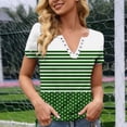 thumbnail image 6 of ATENAR Shirts for Women Summer Short Sleeve T Shirts for Women Casual Tee Green 2XL, 6 of 6