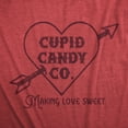 thumbnail image 2 of Mens Cupid Candy Co T Shirt Funny Valentines Day T Shirts for Guys Graphic Tees, 2 of 9