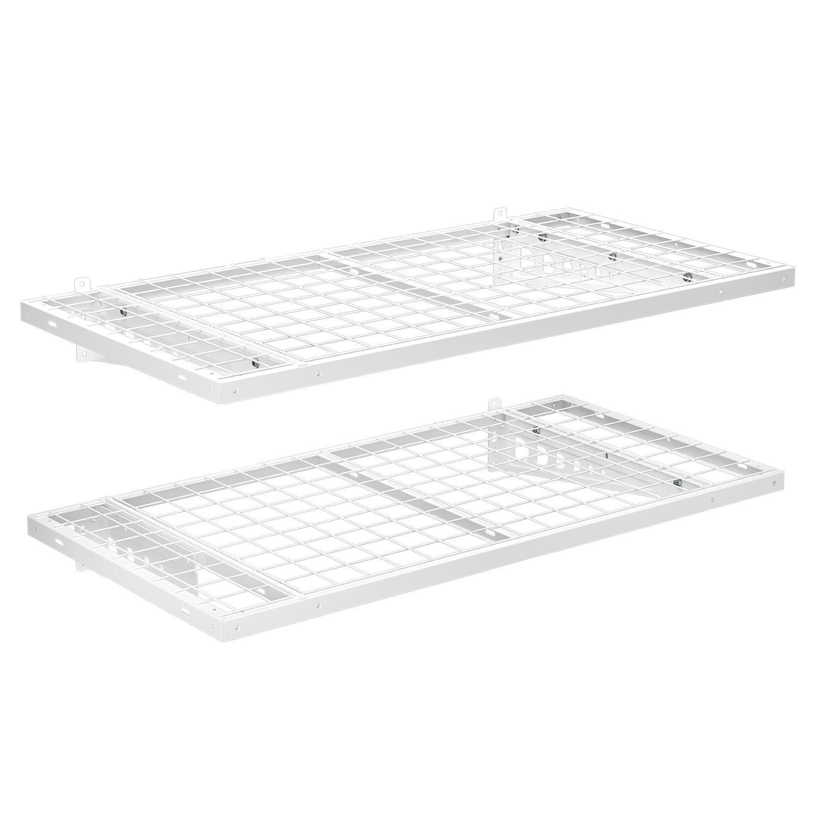FLEXIMOUNTS 2Pack Wall Shelf Steel Garage Shelving Storage Rack 24" by