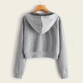 thumbnail image 5 of shqvo Zip Up Hoodies for Women Valentines Sweatshirts with Pocket Long Sleeve Cropped Heart Print Hoodie Quarter Zipper Hooded Sweatshirt Jacket Coat for Women, 5 of 6