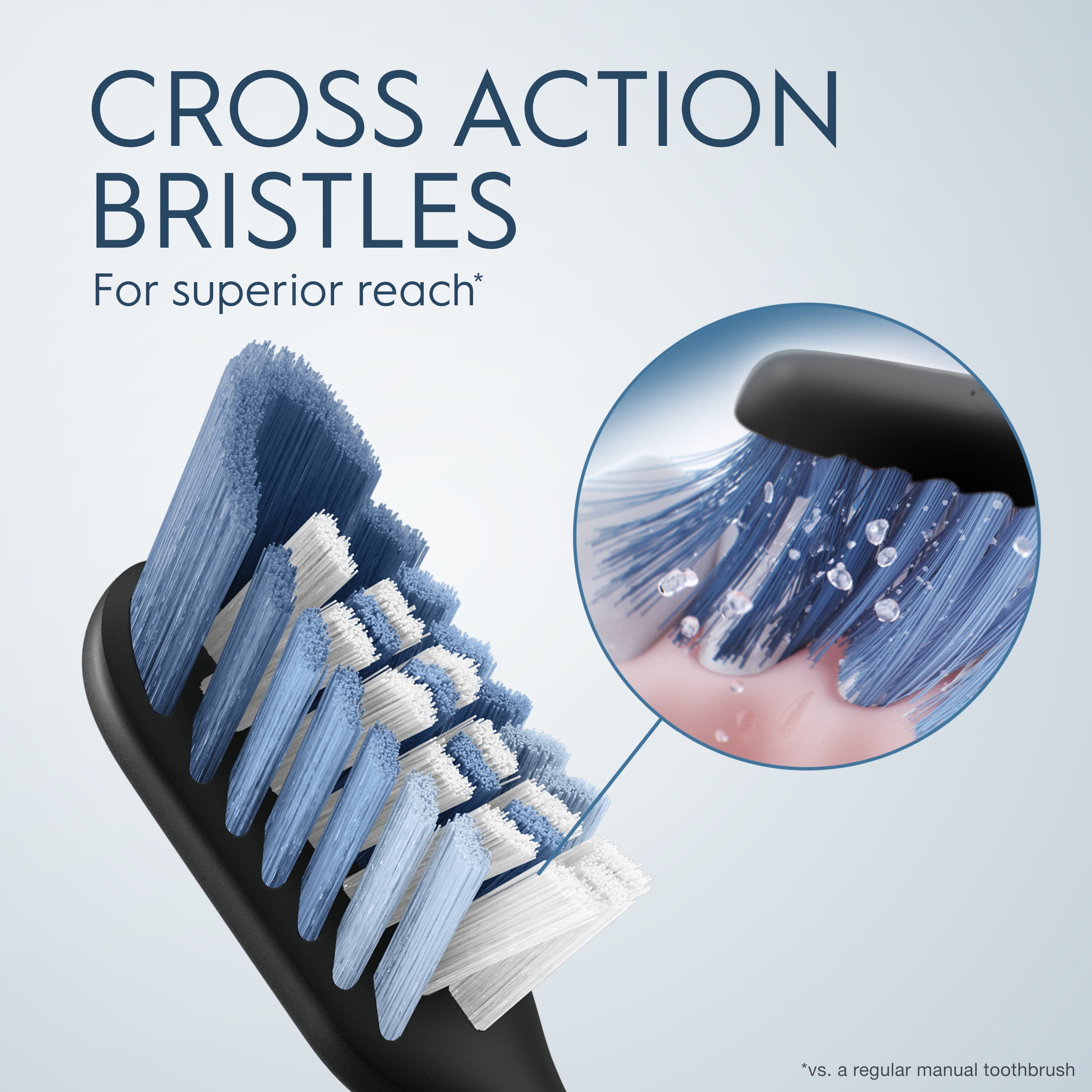 (2 pack) Oral-B Clic Toothbrush Ultimate Clean Replacement Soft Brush Heads, Black, 2 Count