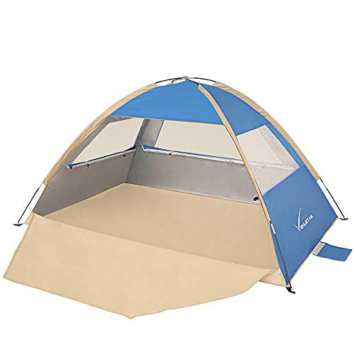 Venustas Beach Tent Beach Umbrella Outdoor Sun Shelter Canopy Cabana UPF 50 Lightweight and Easy to Carry Sun Shade Easy Set Up 3-4 Person 