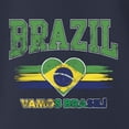 thumbnail image 3 of Wild Bobby Brazil Flag Heart Vamos Brasil Graphic | Women's Novelty T-Shirt | Soccer Football Fan Game Day Gift for Her Women Slim Fit Junior Tee, 3 of 5