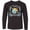 AB-Black, variant on Inktastic Happy Hanukkah Dreidel and Laurels Long Sleeve Youth T-Shirt
