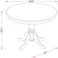 thumbnail image 4 of Pemberly Row Antique Wood Dining Table with Pedestal Legs in Oak, 4 of 4