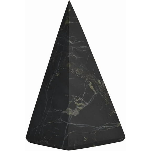 Shungite Miracle Tall Pyramid Unpolished 30mm (1.18 inches) - Natural Healing Crystal for Chakra Balancing & Cleanse