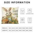 thumbnail image 6 of COMIO  Spring Pillow Covers Set of 2 Rabbit Bunny Carrot Truck Spring Flowers Decorative Throw Pillow Covers for Home Office Sofa Bed Couch, 6 of 6