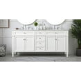 thumbnail image 3 of Elegant Decor Park Avenue 72" Aluminum MDF Double Bathroom Vanity - Natural Wood, 3 of 6
