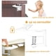 thumbnail image 3 of JM Cerraduras de seguridad para gabinetes infantiles para bebés, 10 piezas, cerraduras invisibles para cajones de refrigerador, armarios con cinta adhesiva 3M, no se requieren herramientas ni perforaciones(Blanco) JM, 3 of 5