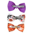 thumbnail image 5 of Unique Bargains 3 Pcs Duckbill Clip Halloween Print Hair Clip for Women Purple White, 5 of 5