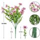 thumbnail image 3 of Ramo de flores artificiales violetas de 7 puntas - Decoración primaveral y arreglo floral para oficina, boda y fiesta, 3 of 9