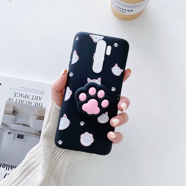 Funda de silicona con soporte para teléfono de dibujos animados para Xiaomi Redmi 9 7 9A 9C 9T Redmi Note 9 Pro Note 7 8 Pro 8T Note 10 5G 11 Pro 6 Pro Tan Jianjun unisex