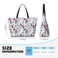 thumbnail image 3 of Kuqiui London Landmark2 Print Beach Pool Bags Tote for Women Ladies Large Gym Tote Carry On Bag for Weekender Travel Waterproof, 3 of 6