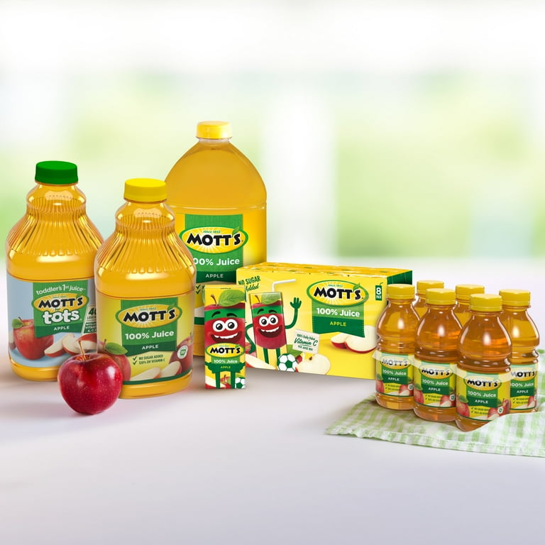 Mott's for Tots Apple Juice Drink, 64 fl oz bottle, Less