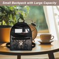 thumbnail image 5 of Eheartsgir Camouflage Deer Flag Print Travel Backpack Lightweight Mini Backpack for Outdoor Hiking, Polyester Front Pocket Casual Back Pack, 5 of 8