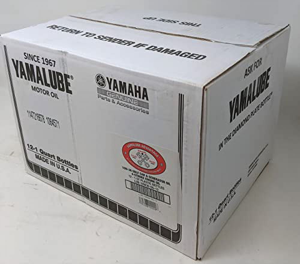 YAMAHA LUB-10W30-GG-12 Yamalube Golf Car and Generator Oil 10W-30 - (Case 12 Quarts)