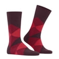thumbnail image 2 of Burlington Men Socks - Clyde, Diamond Pattern, Organic Cotton Red 40-46, 2 of 4