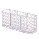thumbnail image 1 of Porta bolígrafos de acrílico transparente, porta brochas de maquillaje con 3 compartimentos, organizador de lápices de cejas, 18,5*8*6 cm, 1 of 6
