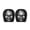 E, variant on Halloween Car Headrest Cover Set, 2 Pack Stretchable Spooky Printed Protector for Most Car Models, Funny Scary Interior Accessory for Holiday Decor
