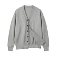 thumbnail image 5 of XRoczxe Men's V Neck Button Down Cardigan Sweater, Long Sleeve Soft Knit Open Front Jacket, Casual Lightweight Pullover for Fall Winter Daily Wear, 5 of 6