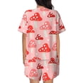 thumbnail image 3 of Bixox Women's Cute Mushroom1 Printed Pajama Set 2 Piece Lounge Set Top and Shorts Soft Pajamas, Shorts with Pockets, 3 of 7