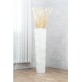 thumbnail image 3 of Leewadee Large White Home Decor Floor Vase - Wooden 41 inch Tall Farmhouse Decor Flower Holder For Fake Plant And Pampas Grass, 3 of 8