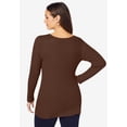 thumbnail image 2 of Jessica London Women's Plus Size V-Neck Ribbed Sweater, 2 of 5