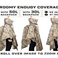 thumbnail image 4 of PMVFHDE Veste de Pluie de Randonnée pour Hommes Poncho de Pluie à Capuche avec Poche pour Hommes Femmes Adulte Imperméable Léger Unisexe Randonnée Camping Gris, Taille Unique, 4 of 4