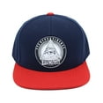 thumbnail image 2 of WITHMOONS Illuminati Patch Snapback Hat Flat Brim Baseball Cap AL21307 (Navy), 2 of 5