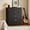 Black, variant on Treocho 4-Drawer Dresser, 30"W Fluted Chest of Drawers with Golden Metal Handles, Black