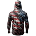 thumbnail image 5 of Hooded Sun Shirts for Men Upf 50+ Sun Protection Fishing Hoodies with Face Mask Quick Dry Breathable Long Sleeve Rash Guard, 5 of 6