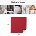 thumbnail image 5 of Pure Red Cloth Napkins, Simple Solid Color Washable and Reusable Dinner Napkins Set of 4, Table Napkin for Kitchen Party Birthday Wedding Hotel Housewarming 20"x20", 5 of 9