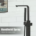 thumbnail image 2 of CASAINC 1-Handle Freestanding Tub Faucet with Handheld Shower Head in Oil Rubbed Bronze, 2 of 8