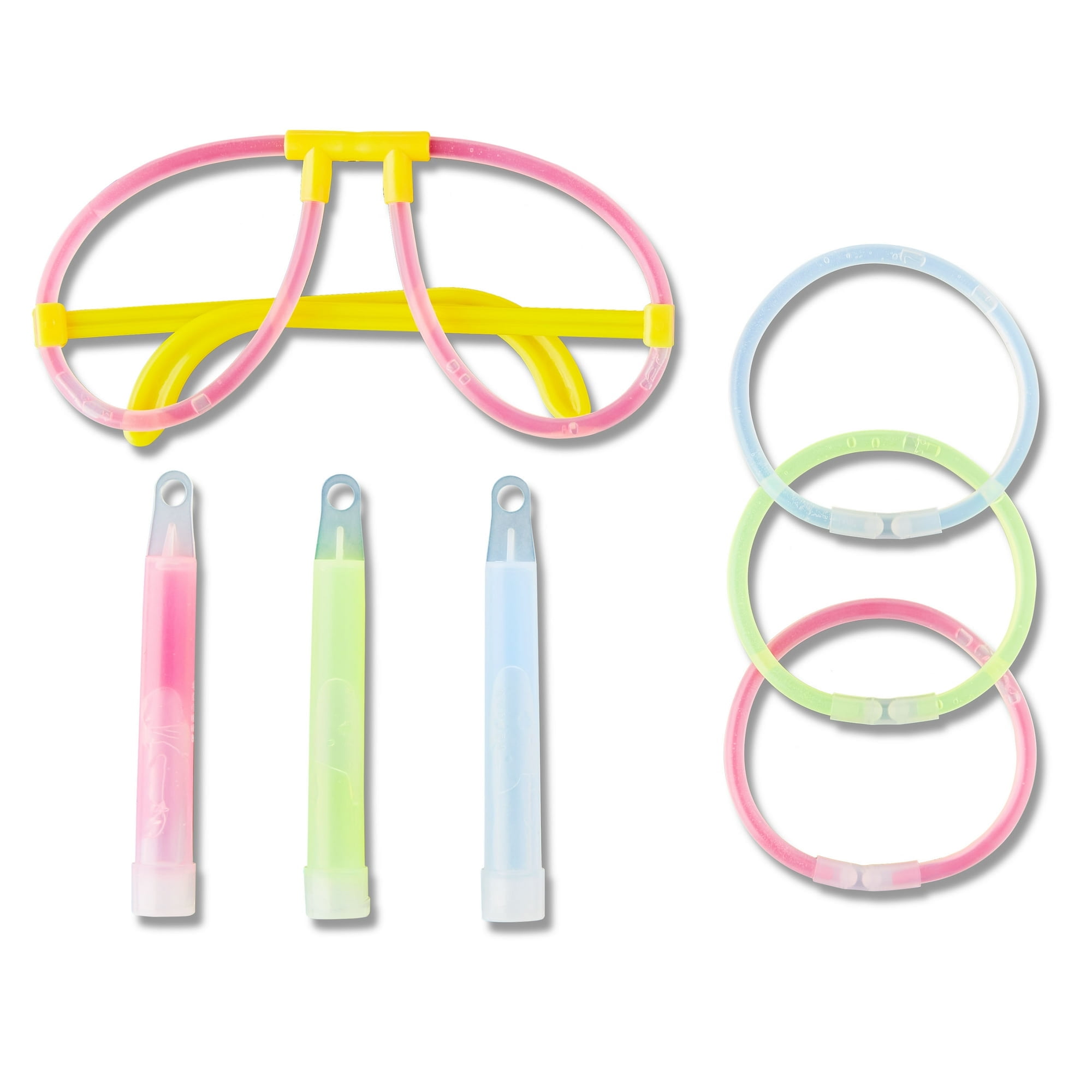 Multicolor Glow Party Set, 20 Pieces, by Way To Celebrate
