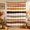 Orange, Burnt Sienna, Ochre, Espresso, variant on Orange Black Striped Shower Curtain, Waterproof Shower Curtains for Bathroom, Watercolor Vintage Stripes Washable Fabric Bathtub Curtain Set Bath Decor with 12 Hooks Extra Long 72"x96"