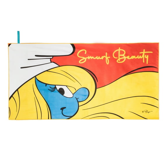 The Smurfs Smurfette Beach Towel|Beautiful Smurf| BeachTech Sustainable Towel