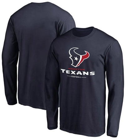 Houston Texans NFL Pro Line by Fanatics Branded Team Lockup Long Sleeve T-Shirt -